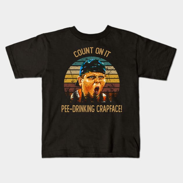 Scotty Smalls And The Gang The Sandlot Retro Baseball Shirt Kids T-Shirt by Mandala Flowers